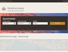 Tablet Screenshot of genoa-hotels.com